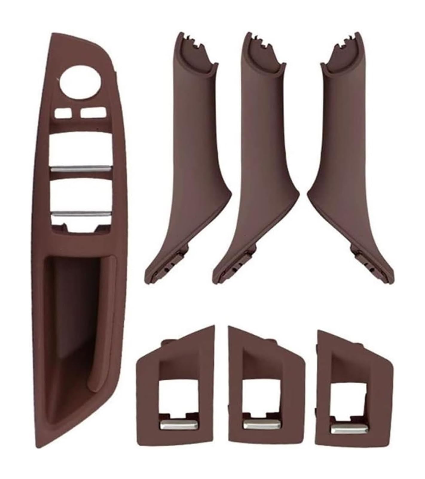 Auto Innen TüRgriff Für Land Für ROver Für Range Für ROver Für Sport L320 2005-2008 Auto Innen Türgriff Inneren Tür Pull Griff Trim(Red Brown) von GABFDLZ