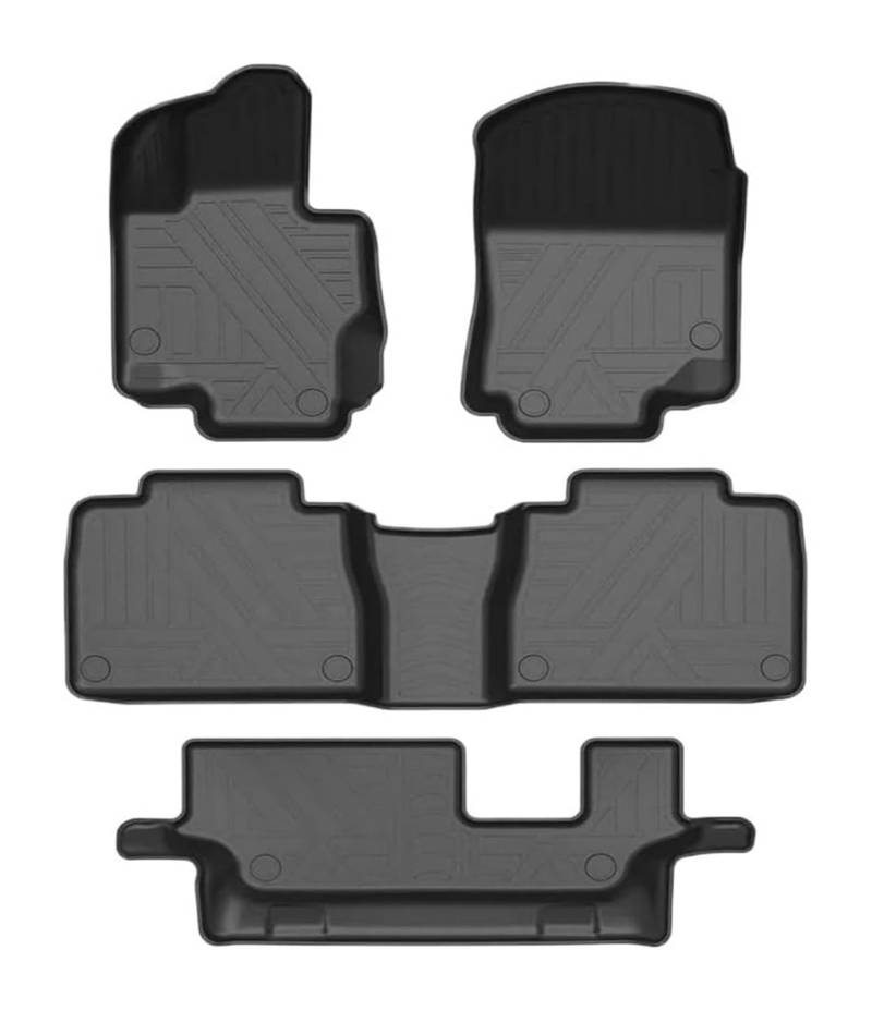 Autoteppich Antirutschmatten Für Benz Für GLE-Klasse Für W167 2019-2022 7-sitze LHD Auto Fußmatten Fußmatten Zubehör Fußmatten Teppiche von GABFDLZ