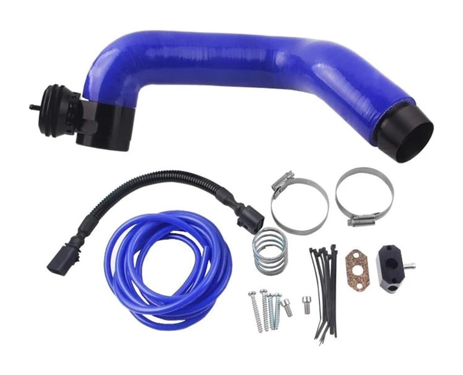 Car Luft Filterrohr Für Skoda Für Fabia 1,0 Tsi Auto Air Intake Turbo Dump Blow Off Ventil Air Intake Breather Schlauch(Blue Hose With Logo) von GABFDLZ