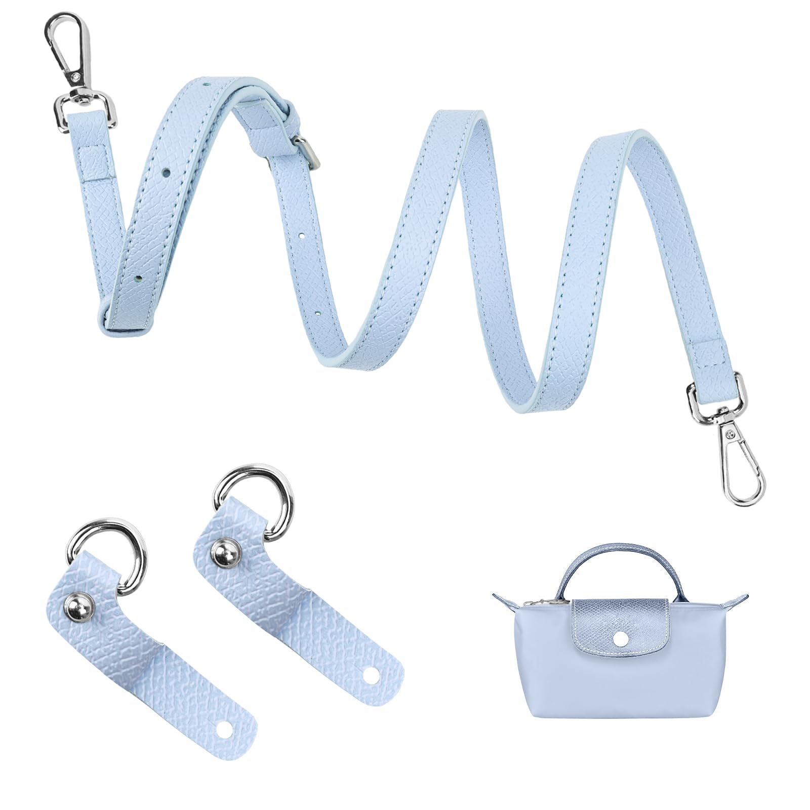 GADITIEK Schultergurt für Longchamp Tasche Damen Mini, Taro Lila Schulterriemen für Taschen, Taschengurte Zum Wechseln, Riemen für Umhängetasche von GADITIEK