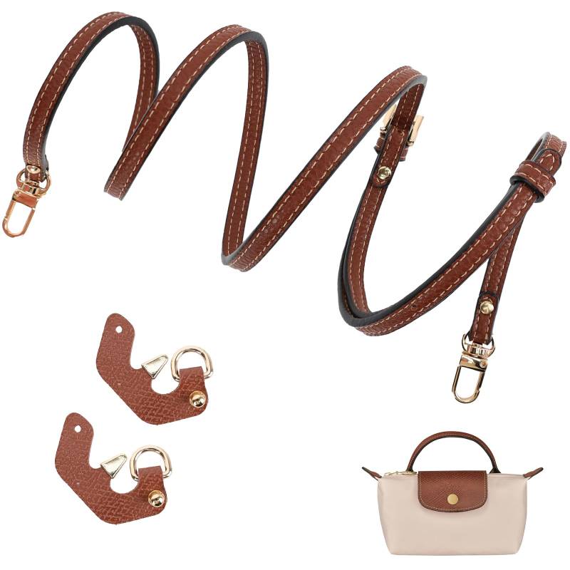 Schultergurt für Longchamp Tasche Damen, Verstellbarer Schulterriemen für Taschen, Leder Riemen Tragegurte für Longchamp Mini Bag Straps,Taschengurt Gurt Verlängerung (Breite des Schultergurtes 0,9cm) von GADITIEK