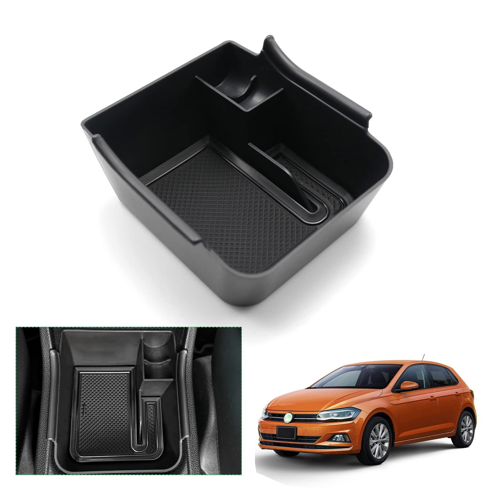 Ruiya Mittelkonsole Aufbewahrungsbox Kompatibel mit VW Tiguan 2