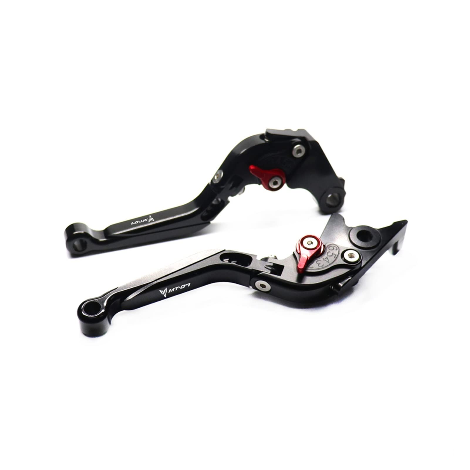 GAFITSEP Bremskupplungshebel Replacement for Ya MA HA MT-07 2014-2021 MT FZ 07 18 17 Motorrad Klapp Ausziehbare CNC Stretch Brake Spurstange Motorradbremse(B2) von GAFITSEP