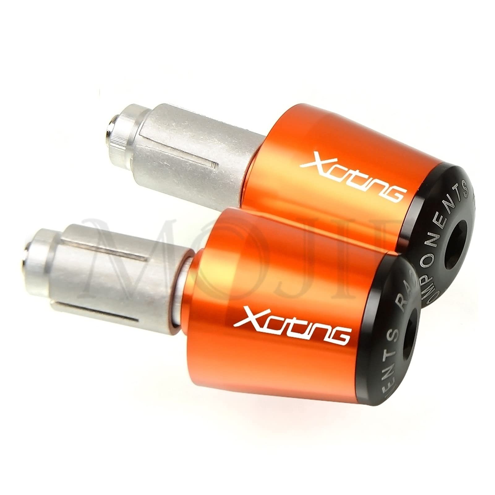 GAFITSEP Motorrad 7/8 "22MM Lenkergriffe Lenkerendkappe for Xciting 250 CK250T 300 CK300T ABS 400 500RI S400 Lenkergriff Lenkerenden-Schieber(Orange) von GAFITSEP