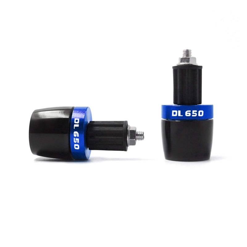 GAFITSEP Motorrad 7/8 "Universal Lenker Lenkergriffe Enden Gegengewicht Cap Plug Slider for Su*zu&ki DL650 V-Strom DL 650 Lenkerenden-Schieber(Blu) von GAFITSEP