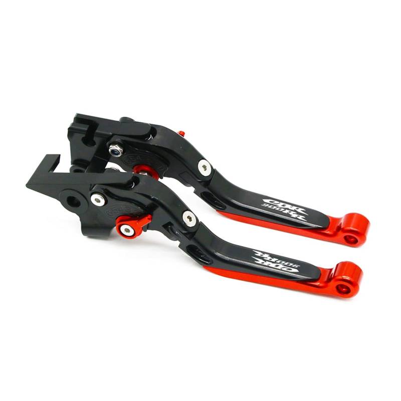 GAFITSEP Motorrad Einstellbare Ausziehbare Griffgriffe Faltbremskupplungshebel Replacement for Hon Da CBR900RR CBR 900RR CBR 900 RR 1993-1999 Motorradbremse(BlackRed) von GAFITSEP