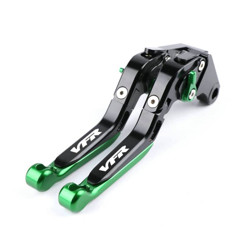 GAFITSEP Motorradzubehör VFR800 Bremskupplungshebel Replacement for Hon Da VFR800/F Fi/W1 VTEC VFR 800 F 800F Fi W1 VTEC Bremskupplungshebel Motorradbremse(BlackBlackGreen) von GAFITSEP