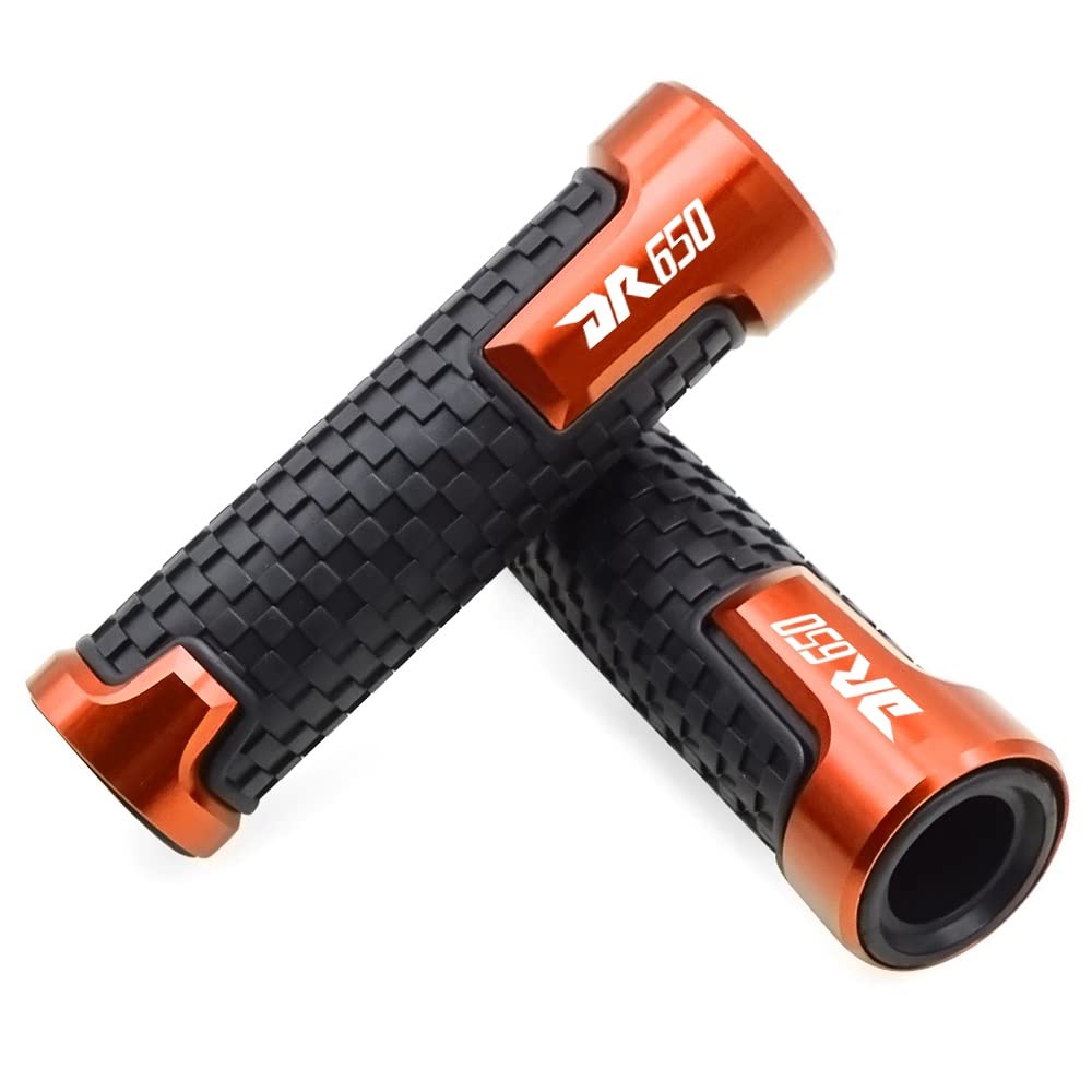 GAFITSEP Replacement Replacement for Suzu Ki DR650S/DR650SE 1994-2010 DR650 DR 650S/SE Motorrad 7/8" 22mm Aluminium Anti-Rutsch Lenker Lenker Handgriffe Griffleiste Griffe(Orange) von GAFITSEP