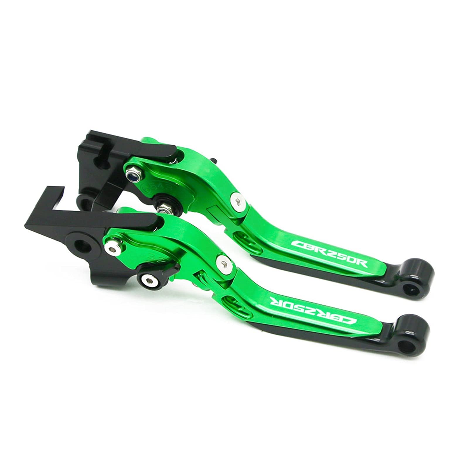 GAFITSEP Replacement for Hon Da CBR 250 R CBR 250R CBR250R 2011-2013 Motorrad Verstellbare Faltbare Bremskupplungshebel Klappbarer Ausziehbarer Griffgriff Motorradbremse(GreenGreenBlack) von GAFITSEP