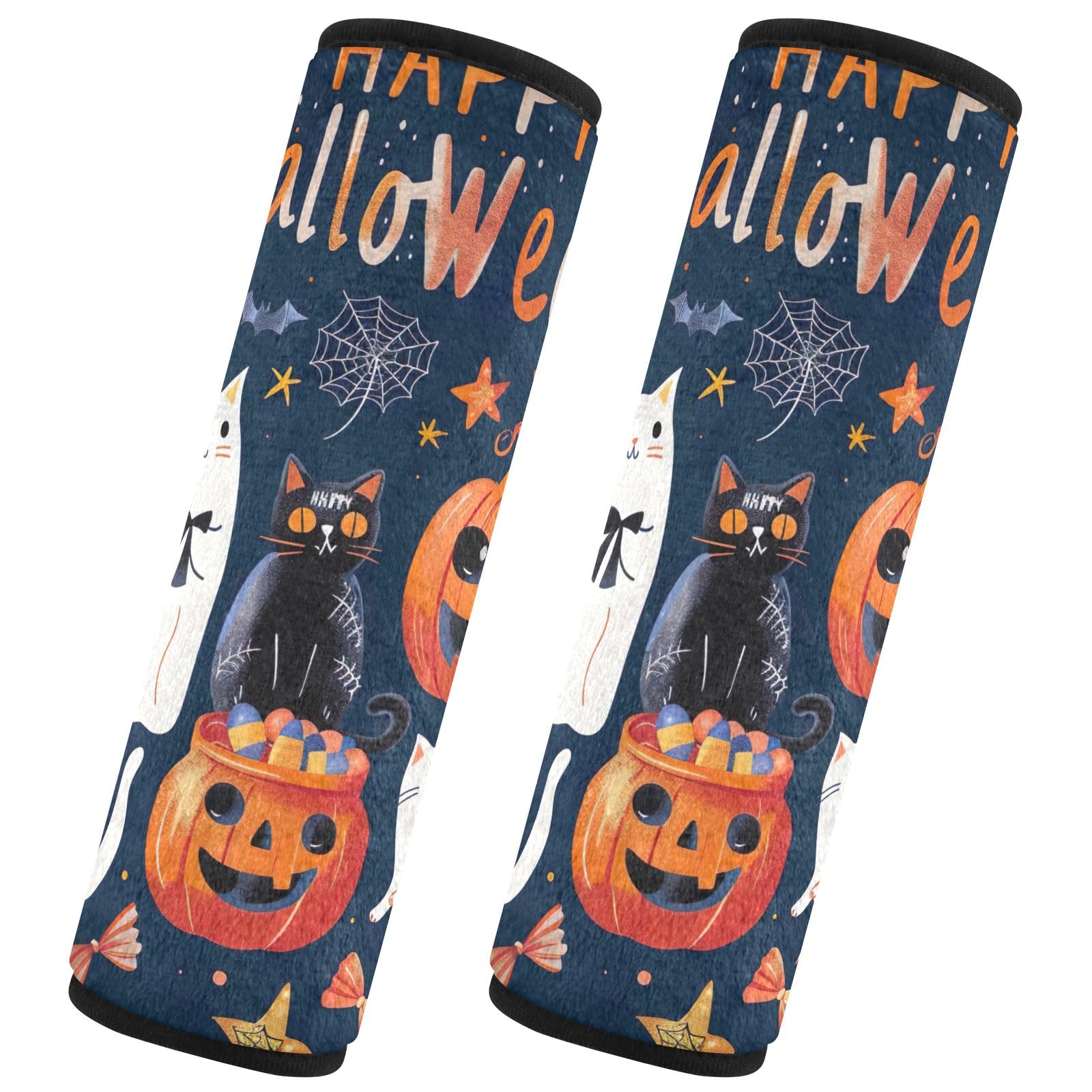 GAIREG Niedliche Halloween-Sicherheitsgurt-Abdeckung, Tasche, Gurtpolster, Marineblau von GAIREG