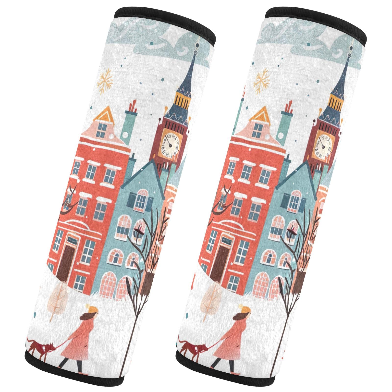 GAIREG Winter Cityscape of London Sicherheitsgurtbezug Gurtpolster Schultertasche von GAIREG