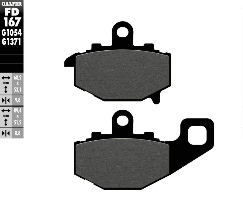 Galfer Bremsbeläge Semi-Metal FD157G1054 von GALFER