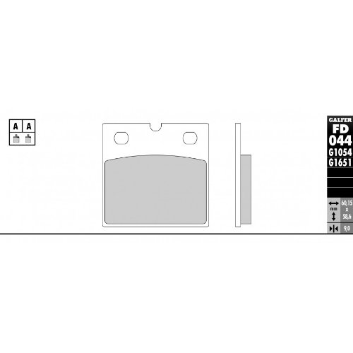 Galfer Bremsbeläge vorne Standard - Ducati 750 Paso 906 von Galfer