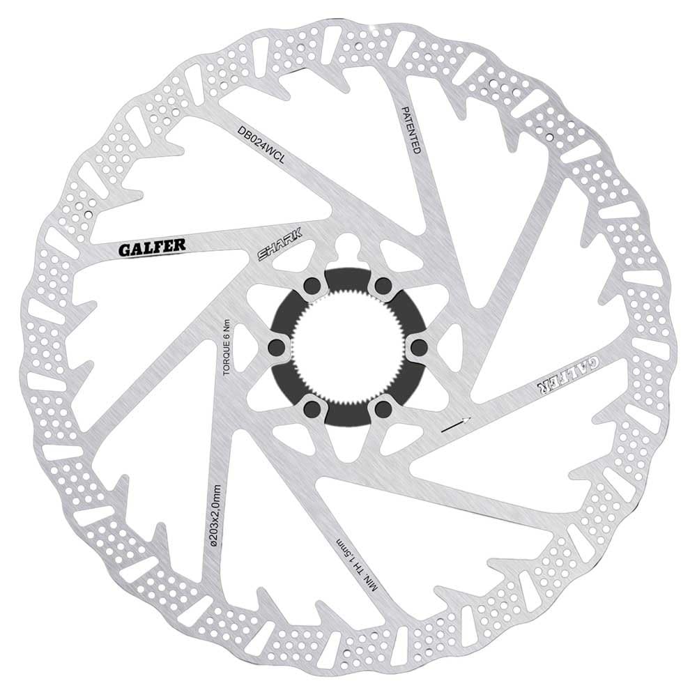 Galfer MTB-Bremsscheibe Shark Silber Gr. 203 mm von GALFER