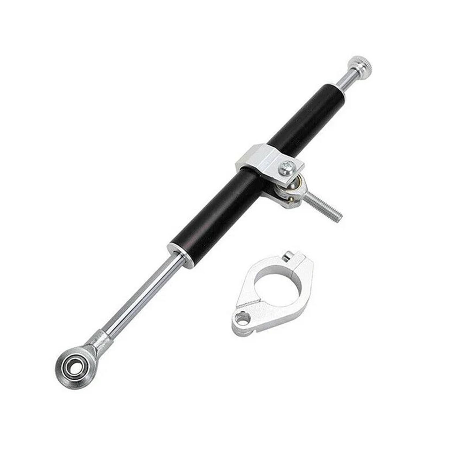 Dämpfer Lenkungsstabilisator Dämpfer Stabilisator Aluminium Linear Einstellbare Ausgleich Hebel Stabilisator Universal Motorrad Lenkung Motorräder Aluminium Dämpfer(Black) von GALSOR