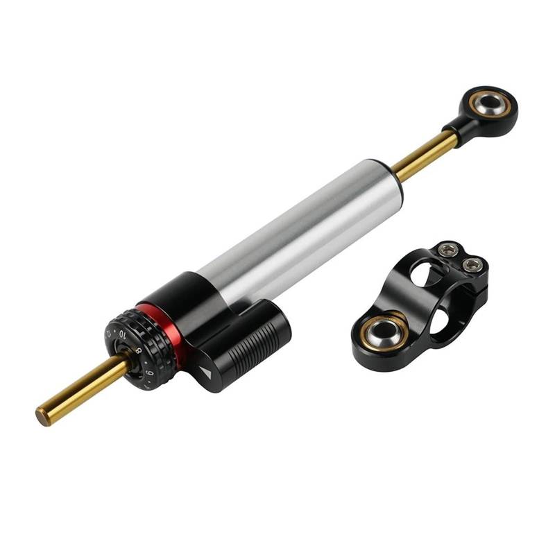 Dämpfer Lenkungsstabilisator Dämpferstabilisator Universal Motorradlenkung Für Tenere GS GSA Für Kawasaki Für Suzuki Für Ducati Für Street Sport Bike Motorräder Aluminium Dämpfer von GALSOR