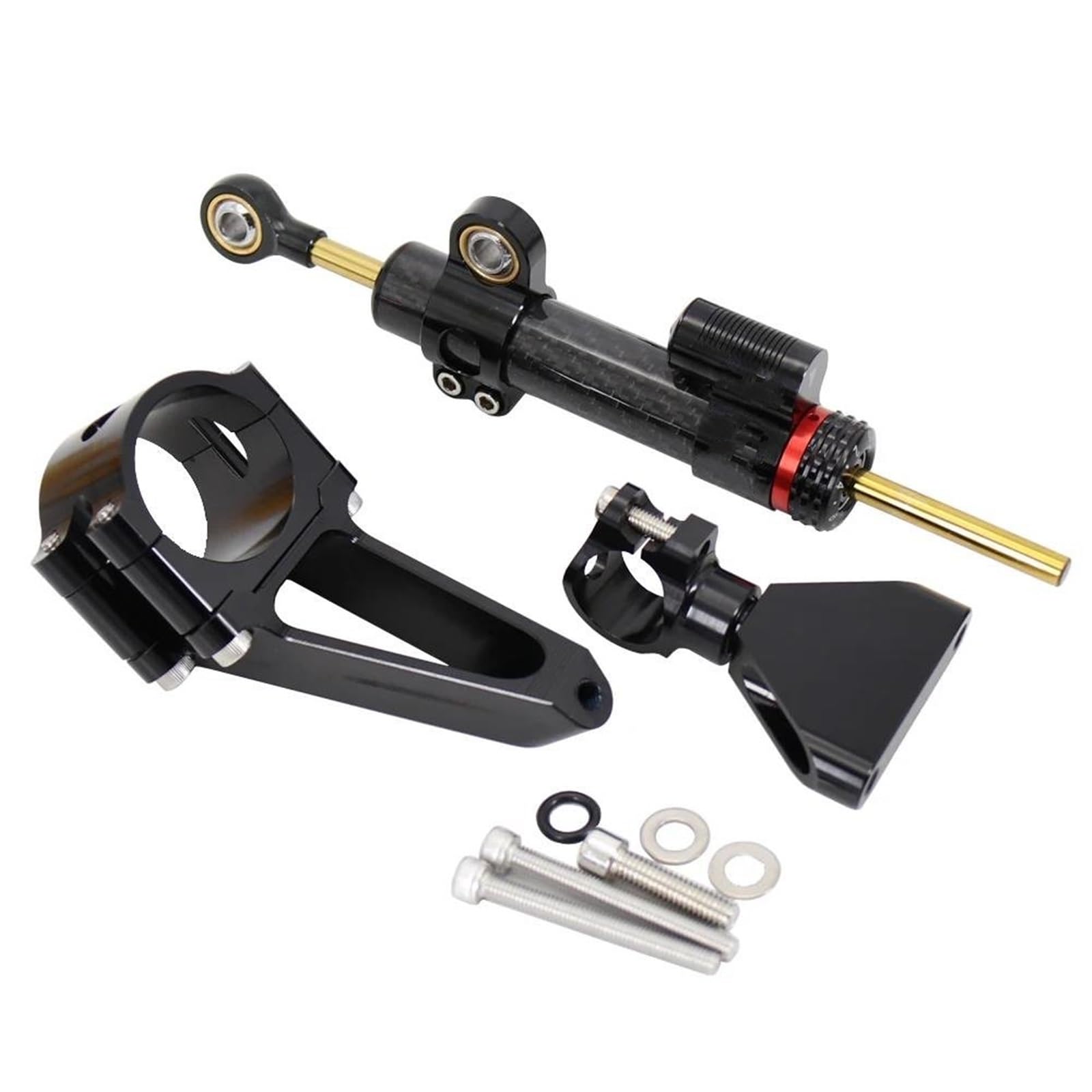 Dämpfer Lenkungsstabilisator Motorrad Lenkung Dämpfer Stabilisator Halterung Mount Kit 1999-2007 Für CBR600 F4i CBR 600 CNC Motorräder Aluminium Dämpfer(Type M) von GALSOR