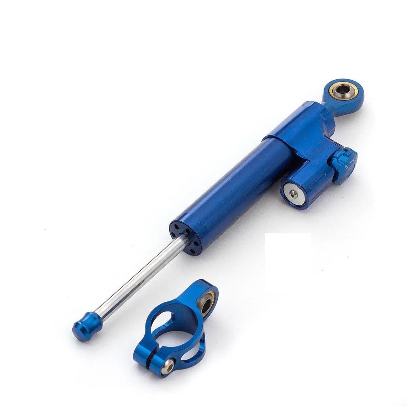 Dämpfer Lenkungsstabilisator Motorrad Linear Stabilisator Umgekehrt Sicherheit Control Lenkung Dämpfer Universal Für Kawasaki Für Suzuki Für Ducati Motorräder Aluminium Dämpfer(Blue) von GALSOR