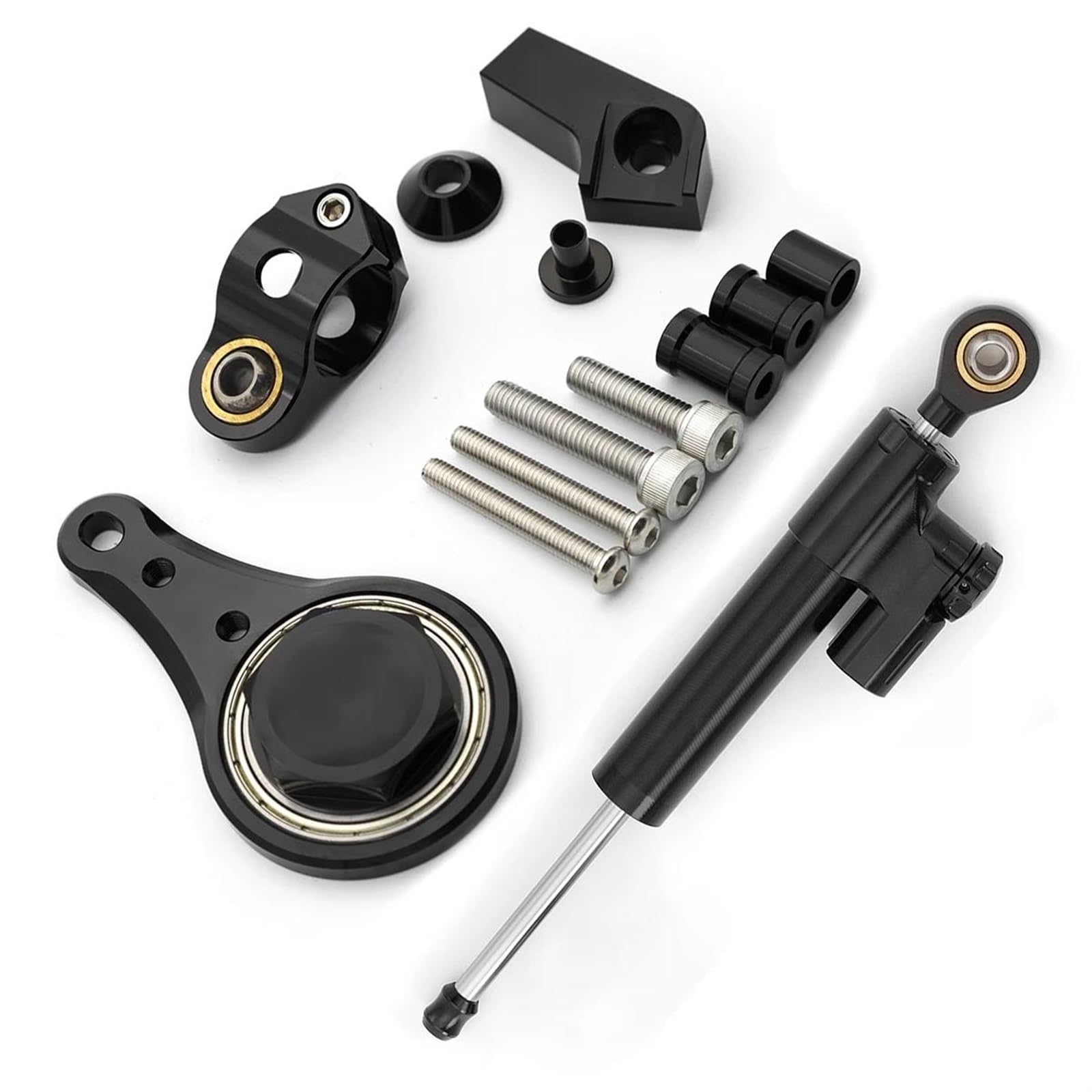 Dämpfer Lenkungsstabilisator Motorräder Lenkung Stabilisieren Dämpfer Halterung Montieren Montage Unterstützung Halter Kit SetFor Su Für KAWASAKI Für ZX636 ZX-6R 2005-2006 Motorräder Aluminium Dämpfer von GALSOR