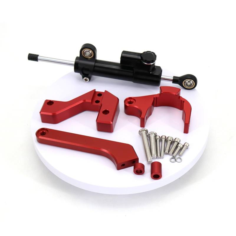 Dämpfer Lenkungsstabilisator Scooter Directional Für Elektro VSETT 10+ Lenkungsdämpfer Stabilisator Stoßdämpferhalterungen Anti-Shake Shock Kit Motorräder Aluminium Dämpfer (Color : I) von GALSOR