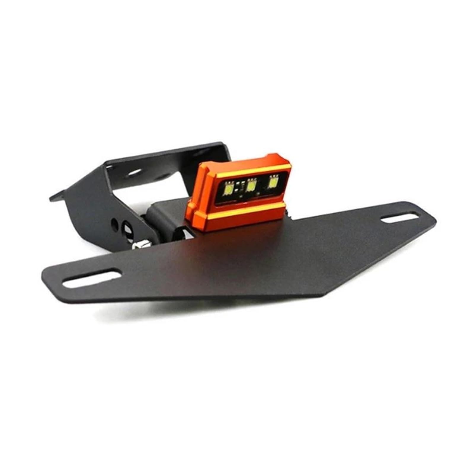 Motorrad Lizenz Kennzeichenhalter Aluminium Motorrad Heckrahmen Halter Halterung Motorrad Hintere Kennzeichenhalterung Für Duke 125 250 390 200 2013-2019 Motorrad Kennzeichenhalter(Orange) von GALSOR