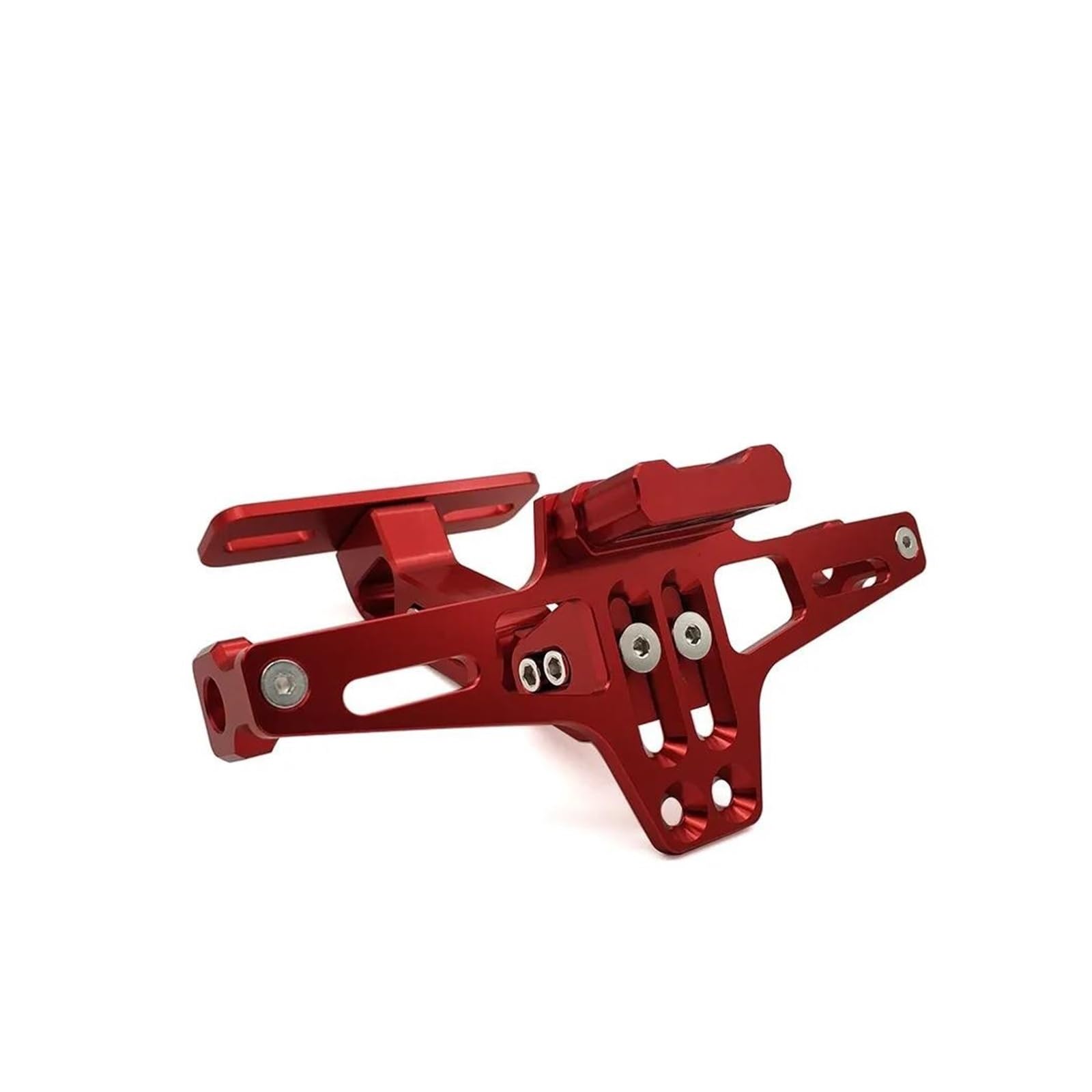 Motorrad Lizenz Kennzeichenhalter Halter Unterstützung Plaque Moto Halterung Rahmen Motorrad Kennzeichen Für Fz6 Fz1 Für TRK 502 TNT 125 Xmax 125 Buell Motorrad Kennzeichenhalter(Red) von GALSOR