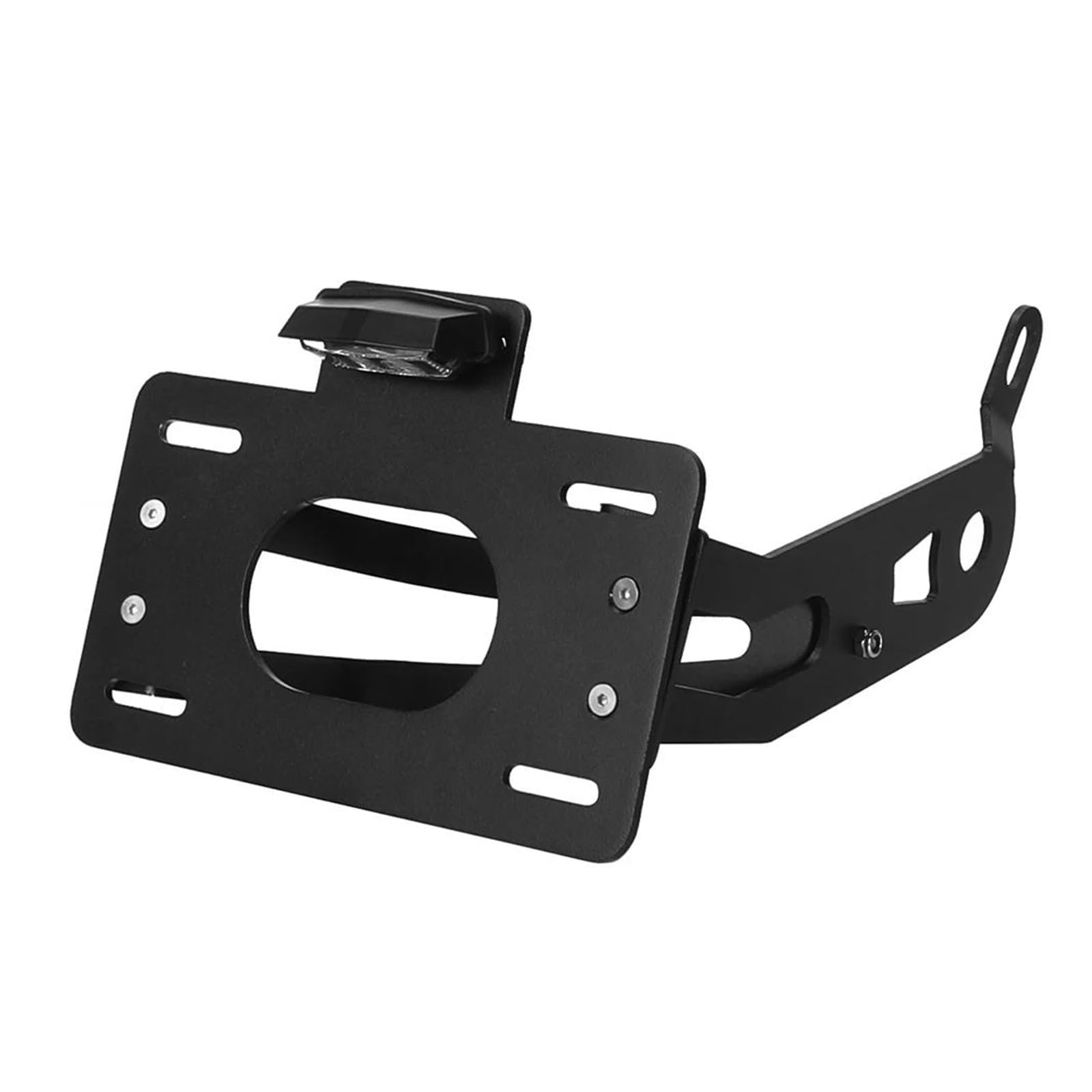 Motorrad Lizenz Kennzeichenhalter Registrierung Nummer Halter Halterung Hinten Lampe Motorrad Seite Montieren Kennzeichen Licht Für XV535 XV1100 Für Virago 535 Motorrad Kennzeichenhalter(Black with li von GALSOR