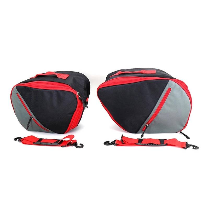 Motorradtasche Motorrad-Gepäcktaschen, Schwarz, Erweiterbare Innentaschen Für Tracer 9 GT. Für Tracer 9GT 2020 2021 2022 Motorradhelmtasche Aufbewahrungstaschen(Red) von GALSOR