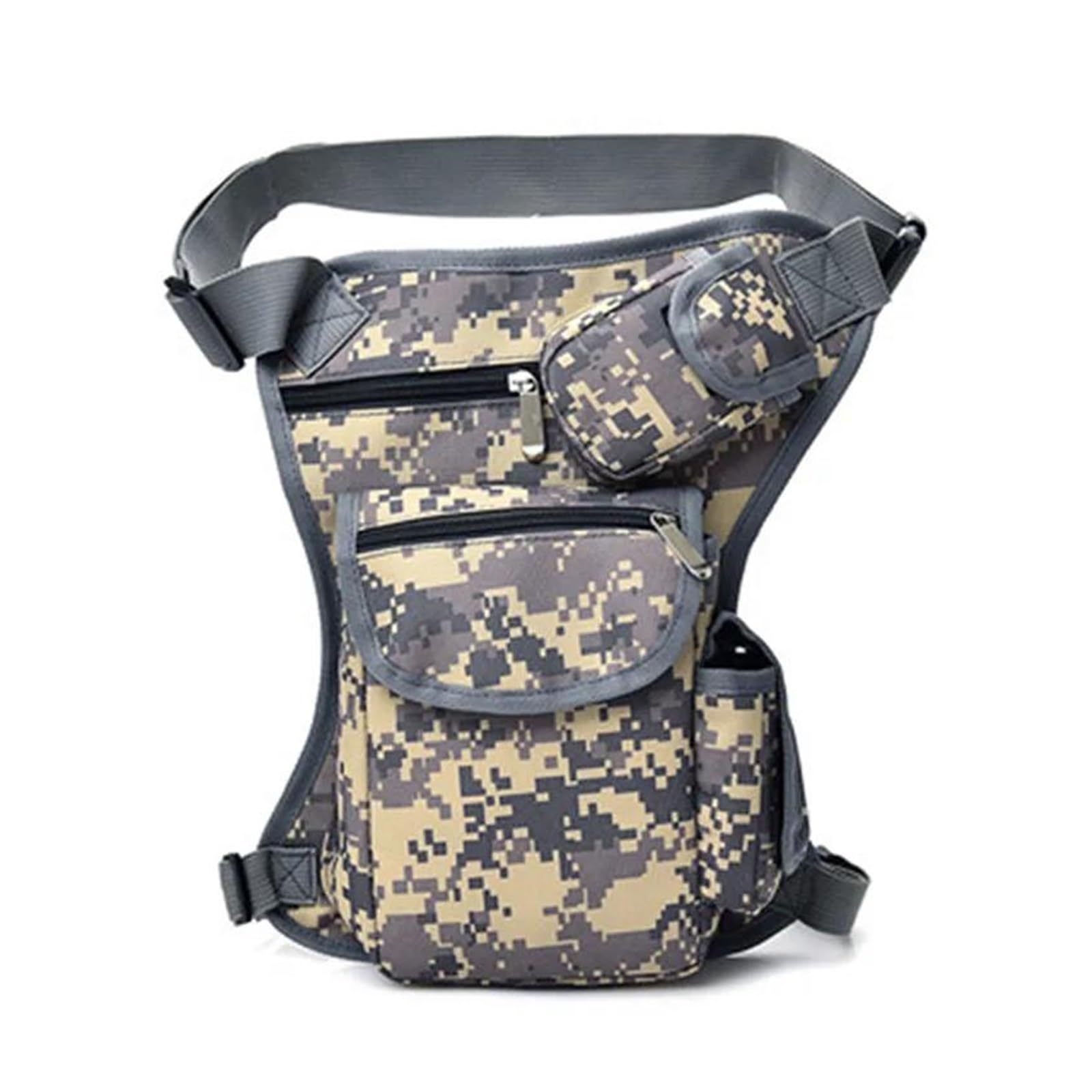 Motorradtasche Taille Taschen Bein Pack Tasche Männer Gürtel Fahrrad Und Motorrad Geld Gürtel Fanny Pack Männer Motorradhelmtasche Aufbewahrungstaschen(Digital Camouflage) von GALSOR