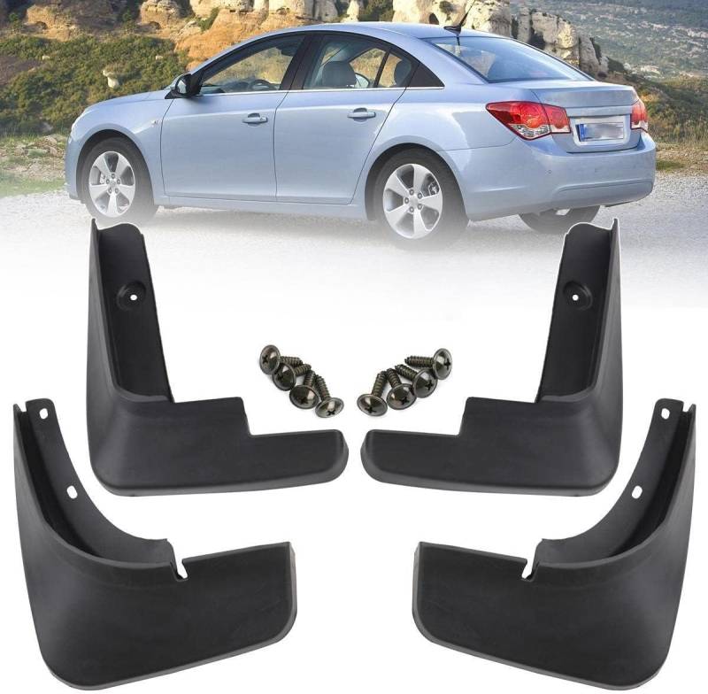 4 Stücke Auto Schmutzfänger Kotflügel für Cruze Hatchback Sedan 2009-2013 2014 2015 2016, Vorne Hinten Kotflügelschutz Schlamm Klappen Zubehör Protection von GAMIRA