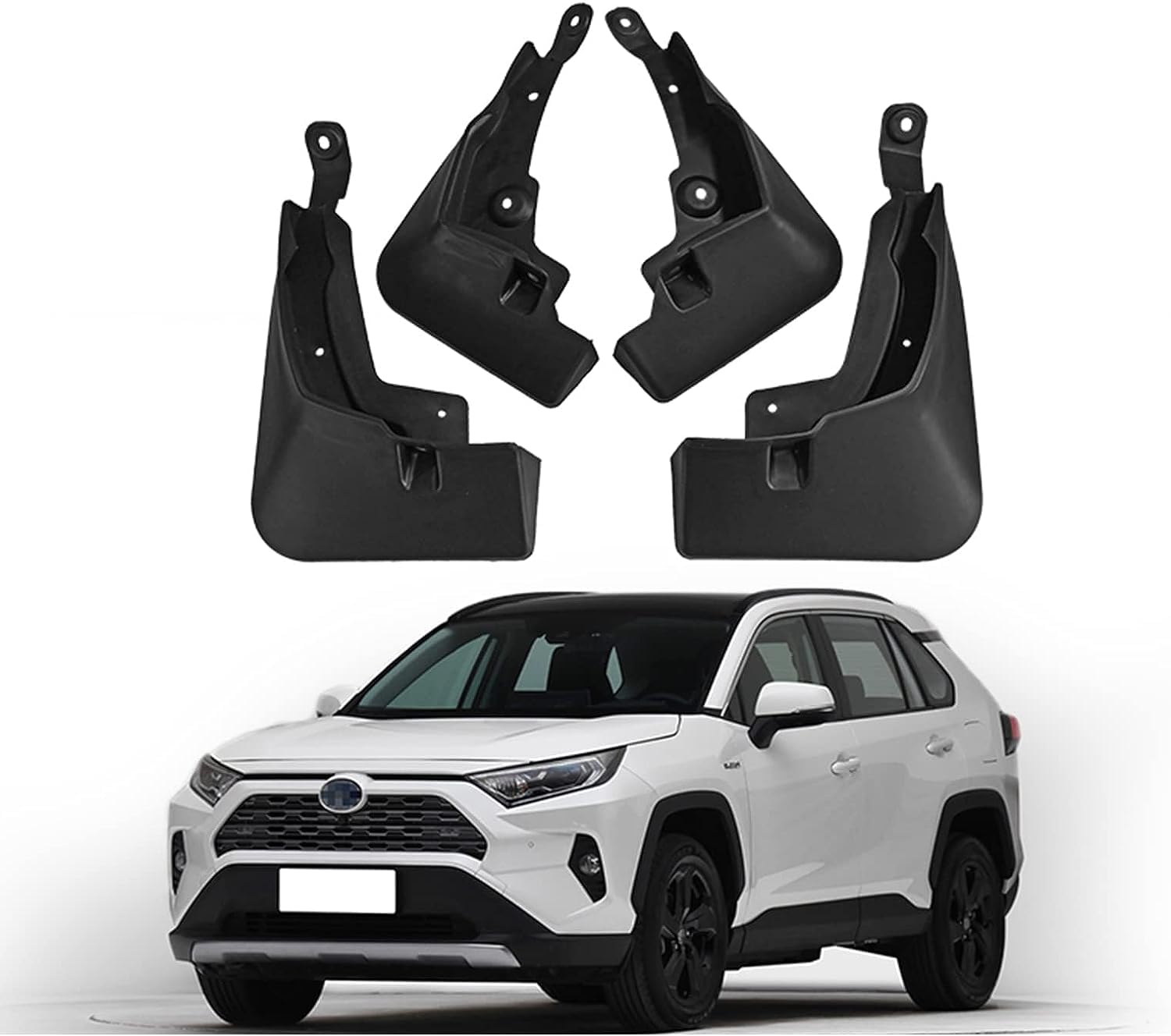 4 Stücke Auto Schmutzfänger Kotflügel für Toyota RAV4 Adventure 2019-2023, Vorne Hinten Kotflügelschutz Schlamm Klappen Zubehör Protection von GAMIRA