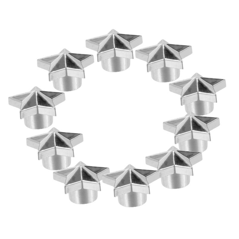 GANAZONO 10pcs Ventilkappe Rad Kette Reifenluftkappe Schlüssel Schlauchloses Ventil Kühlerdeckel Quad Auto Ventil Staubkappen Stecker Leuchtende Ventilschaftkappen Für Reifen Kupfer Silver von GANAZONO