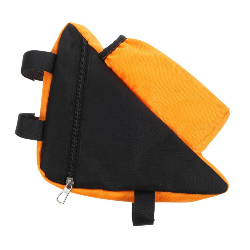 GANAZONO Fahrradtasche Fahrradsatteltasche wasserdicht Fahrradkorb vorne Taschen fahrradgepäcktasche Bike Bags Fahrrad -Front -Tasche Fahrrad Aufbewahrungstasche Oxford-Stoff Orange von GANAZONO