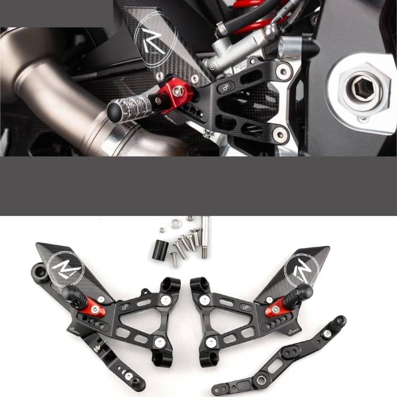 Fußrasten Hinten Sets Erhöhen Pedal Einstellbare Fußrastenanlage Fußrasten Schalthebel Bremse Für S1000RR S1000 RR 2019-2022 2020 2021 von GANGEV