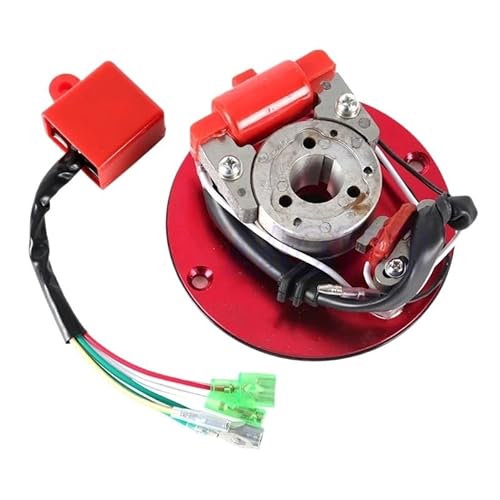 Motorrad Magneto Stator Coil 110cc 125cc 140cc Off-Road-Motorrad Horizontaler Motor Refit Magneto Performance Generator Rotor Stator Dirt Pit Für Monkey Bike von GANGEV