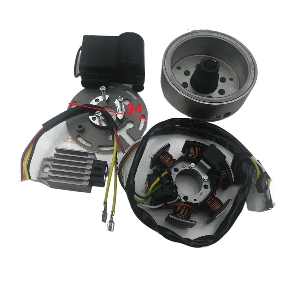 Motorrad Magneto Stator Coil AM6 12V Schwungrad CDI Gleichrichter Zündspulen Set Für Zundapp Ducai Zündung Simson Für Ap&rilia Für Beta MBK Für Peugeot Rieju Für Yam&aha DT von GANGEV