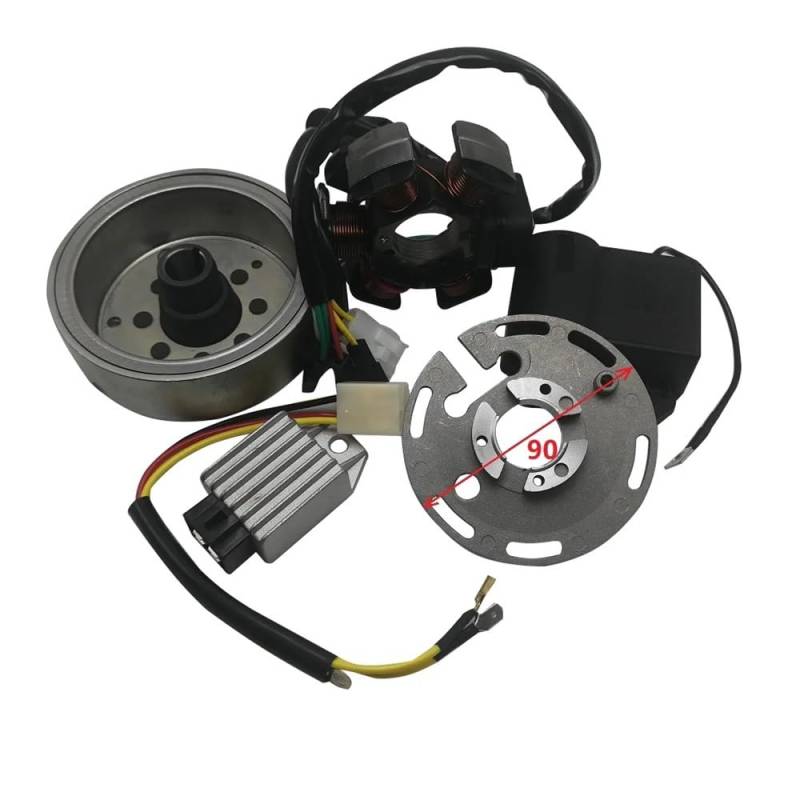 Motorrad Magneto Stator Coil AM6 12V Schwungrad CDI Gleichrichter Zündspulen Set Für Zundapp Ducai Zündung Simson Für Ap&rilia Für Beta MBK Für Peugeot Rieju Für Yam&aha DT von GANGEV