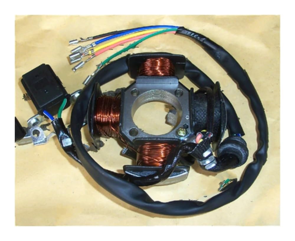 Motorrad Magneto Stator Coil Motorrad 5 Draht 4 Pole Magneto Stator Coil Generator Ersatzteile Für CG125 ZJ125 CG ZJ 125 von GANGEV