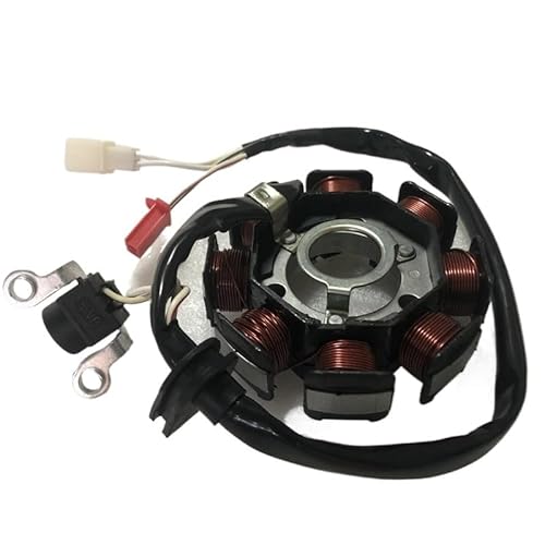 Motorrad Magneto Stator Coil Motorrad 5WY 8 Pole 4 Draht Für Yam&aha 100cc RSZ JOG100 ZY100 JOG 100 Magneto Stator Spule Generator Zündung Ersatzteile von GANGEV