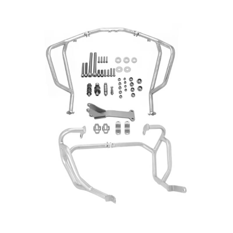 Motorradstoßstange 2024 Motorrad OBEREN Für Untere Autobahn Crash Bars Motor Tank Schutz bar Stoßstange Schutz Für XL750 XL 750 Für Für TRANSALP 750 2023 von GANGEV