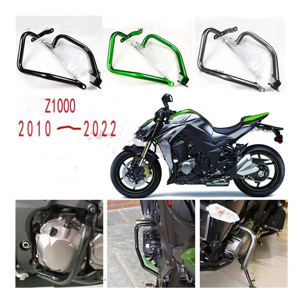 Motorradstoßstange Motorrad Protector Oberen Teil Motor Schutz Crash Bars Rahmen Schutz Stoßstange Für Ka&wasaki Z1000 Z1000R 2010-2022 von GANGEV