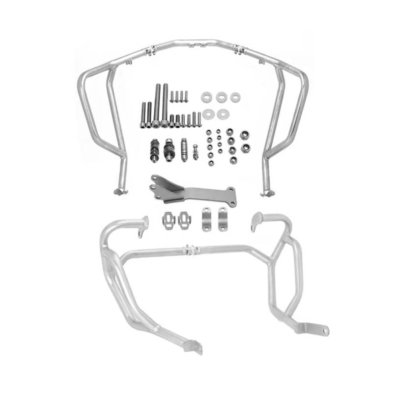 Motorradstoßstange OBEREN UNTEREN Autobahn Crash Bars Motor Tank Schutz bar Stoßstange Schutz Für XL750 XL 750 Für Für TRANSALP 750 2023 2024 Motorrad von GANGEV