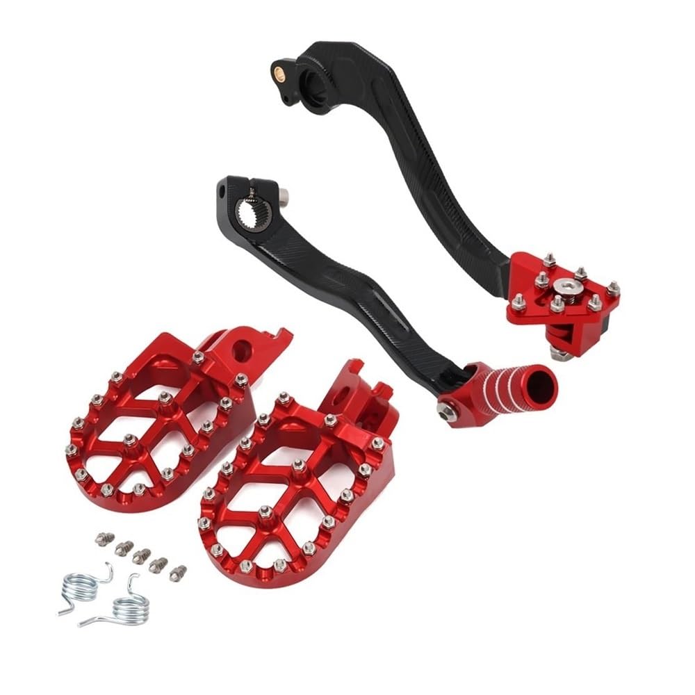 Schalthebel Ganghebel Für CRF150R CRF250R CRF450R CRF450RX CRF450X 2001-2009 2010-2020 Fußrasten Fußstütze Bremspedale Shifter Hebel von GANGEV