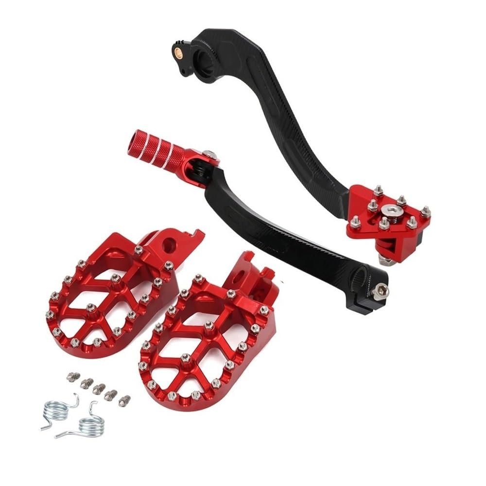 Schalthebel Ganghebel Für CRF150R CRF250R CRF450R CRF450RX CRF450X 2001-2009 2010-2020 Fußrasten Fußstütze Bremspedale Shifter Hebel von GANGEV