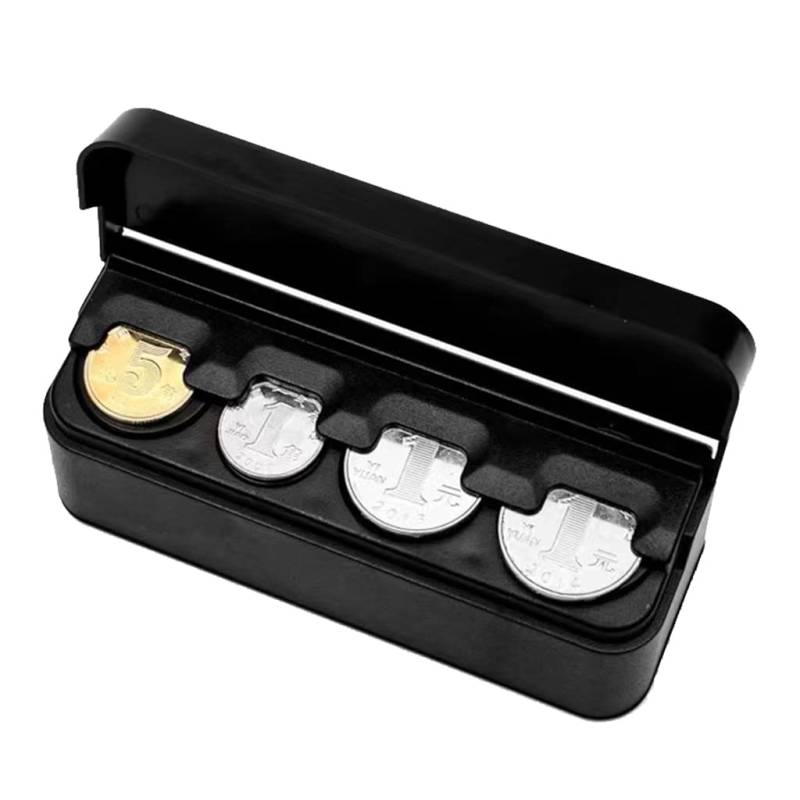 GANYKQ for Creative Coin for Case Aufbewahrungsbox mit Deckel Vielseitigkeit für Fahrzeuge Kleingeld Schwarz Premium Coin von GANYKQ