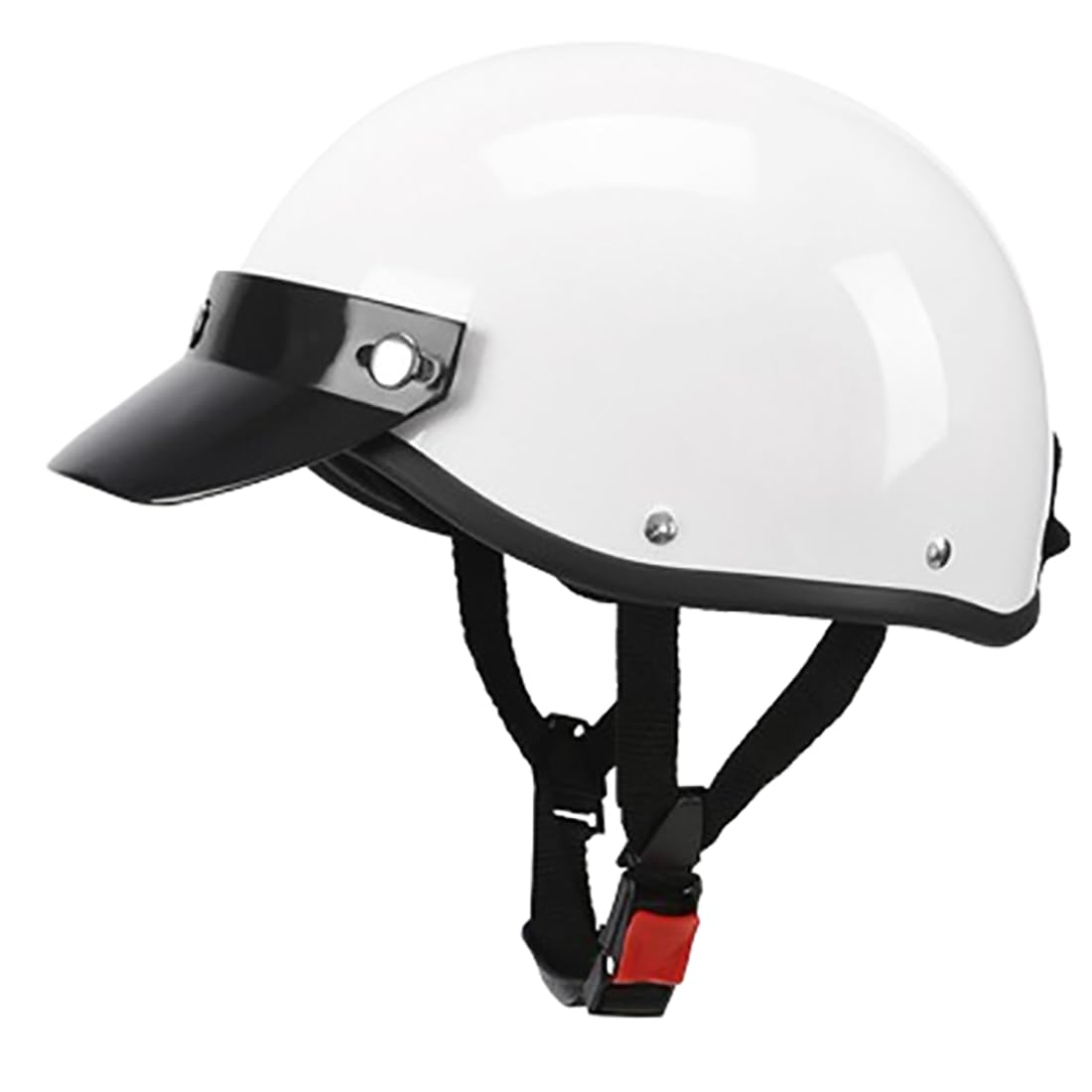 GAORUTO Motorrad Halbhelm Retro Open Face Half Face Crash Jet Motorrad Motorrad Roller Vintage Helm DOT/ECE Für Männer und Frauen C,55~62CM von GAORUTO