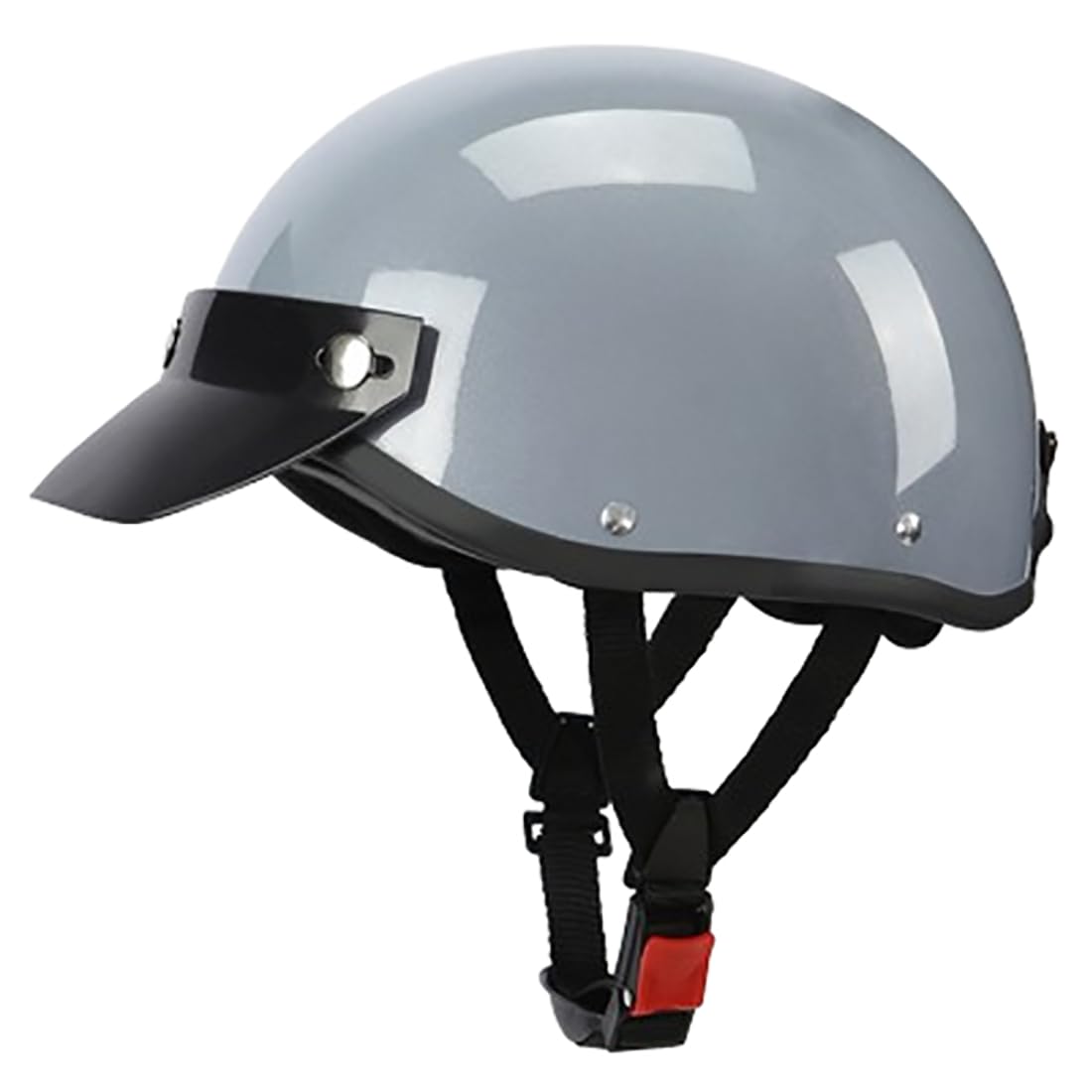 GAORUTO Motorrad Halbhelm Retro Open Face Half Face Crash Jet Motorrad Motorrad Roller Vintage Helm DOT/ECE Für Männer und Frauen D,55~62CM von GAORUTO