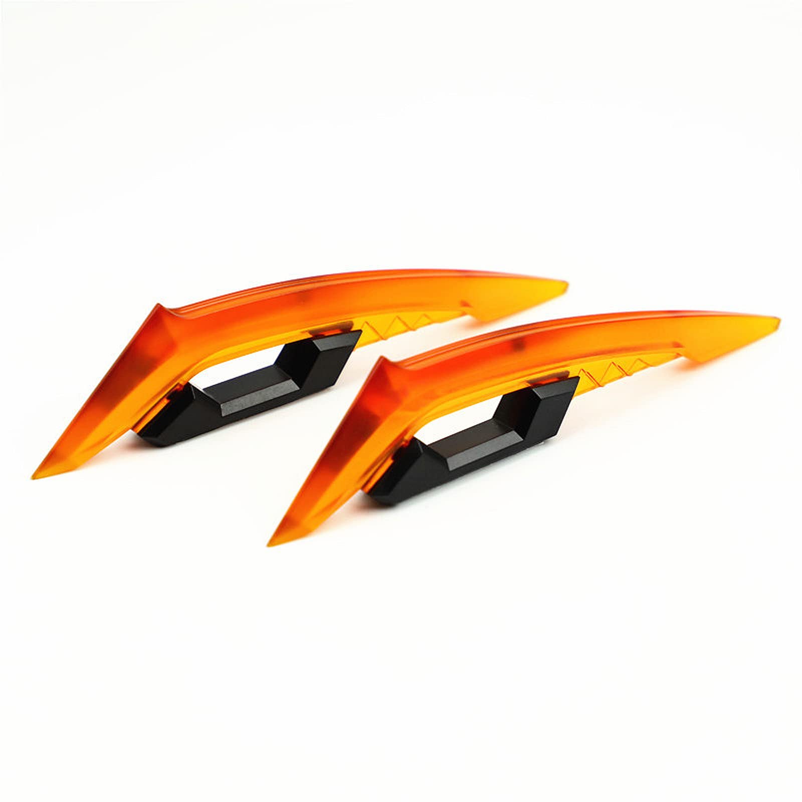 2 Stück Motorrad Winglets Motorrad Frontseitenspoiler Aerodynamisches Flügel-Set Motorrad Fester Flügel Verwendet für 250SR von GAOSHA