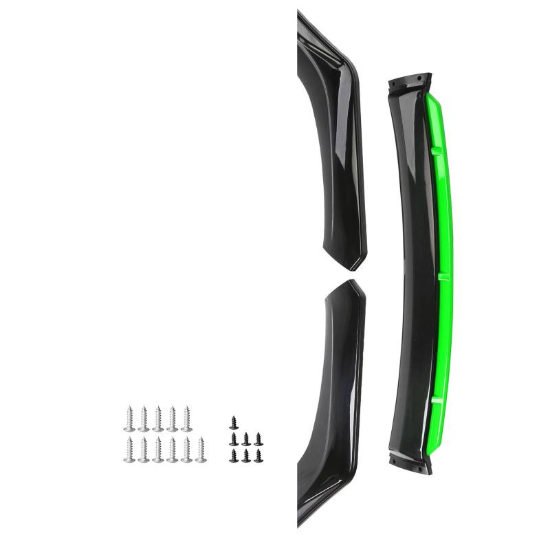 GAOSHA Auto Frontschaufel Stoßstange Lippe Splitter Separator Spoiler Diffusor 4 Stück Einstellbare Schutz für alle Fahrzeugmodelle von GAOSHA