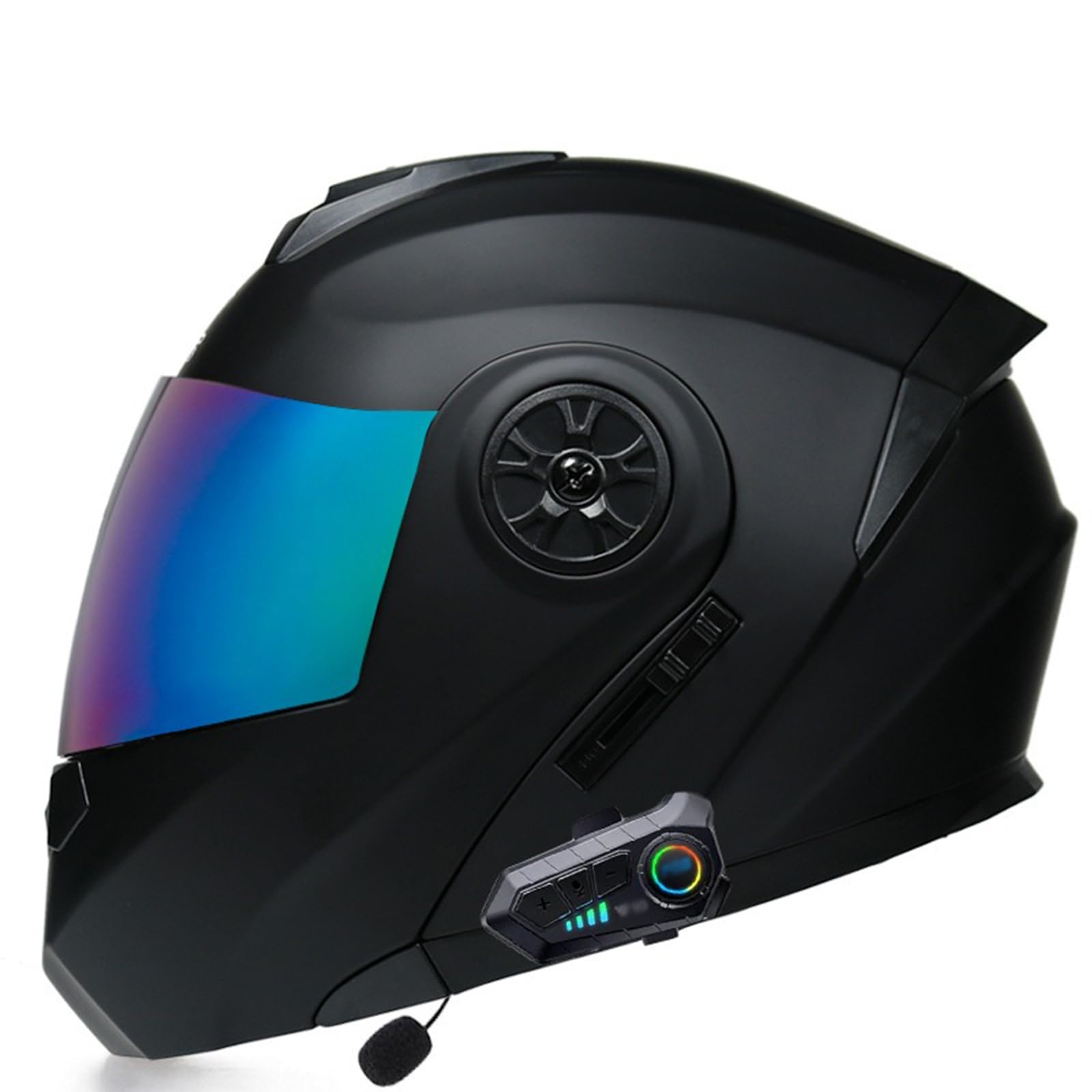 Motorradhelm Klapphelm mit Bluetooth ECE Zertifiziert Integralhelm mit Anti-Fog-Doppelvisier Integralhelm Sturzhelm für Erwachsene Frauen Männer von GAOZCTT